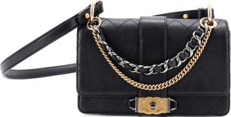 Chanel CC Chain Flap Quilted Calfskin Small shoulder bag - Black