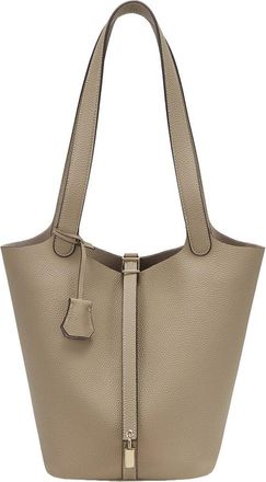 Tiffany & Fred Pebbled Leather Bucket Tote