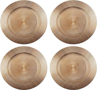 American Atelier Estelle Plated Set Of 4 Charger Plates