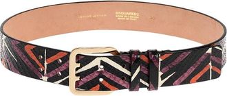 Dsquared2 Multicolor Abstract Casual Belt