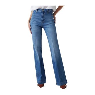 Guess Faye Pant - female - Guess - Flare Jeans - Blue - W28 - Jeans