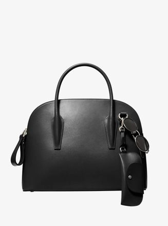 Michael Kors Kaitlin Large Leather Dome Satchel