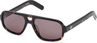 adidas Geometrische Navigator Zonnebril - Heren - Zonnebrillen - Bruin - 55 MM - Accessoires