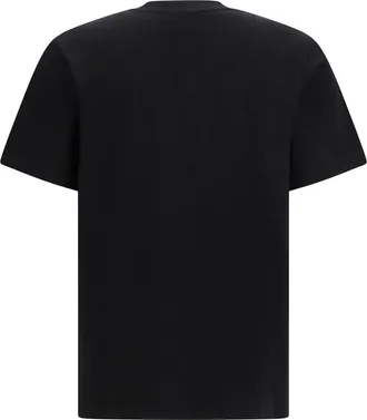 Casablanca Mens Tennis Club Monde Perdu Print T-Shirt Black Cotton T-Shirts And Polos