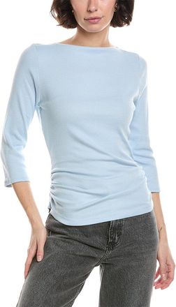 Michael Stars Asha 3/4 Sleeve Straight Neck Top