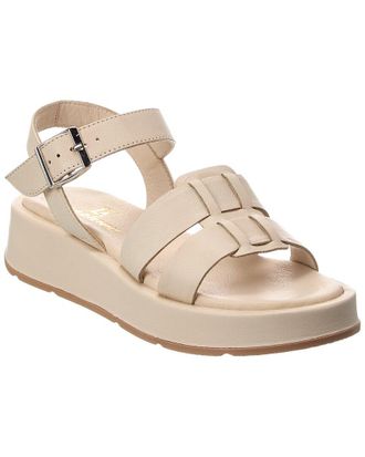 La Canadienne Acorn Leather Platform Sandal