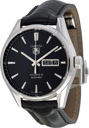 Tag Heuer Pre-owned Tag Heuer Carrera Automatic Black Dial Mens Watch WAR201A.FC6266