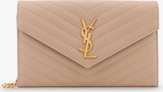 Saint Laurent Borsa a tracolla in pelle con logo Cassandre in metallo - SAINT LAURENT - gender_Woman