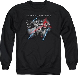 Gildan Batman V Superman Lightning Fight Adult Crewneck Sweatshirt