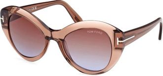 Tom Ford Guinevere Zonnebril - Dames - Zonnebrillen - Bruin - ONE Size - Accessoires