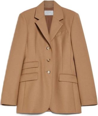 Max Mara Opice Blazer - Dames - Blazers - Bruin - 2XS - Wol - Jassen