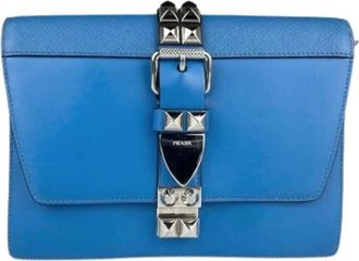 Prada Pre-owned Clutches, female, Blue, Size: ONE SIZE Pre-owned Vintage Clutch