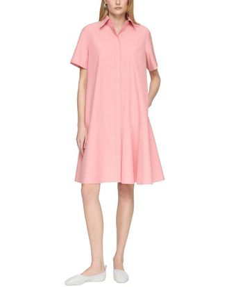 Lafayette 148 New York Plus Flounced Hem Shirtdress