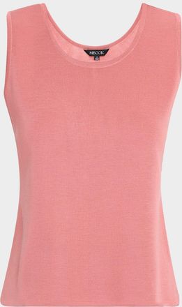 Misook Double Scoop-Neck Tank