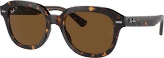 Ray-Ban RB4398F Erik Asian Fit Polarized 902/57 Mens Sunglasses Tortoiseshell Size 53