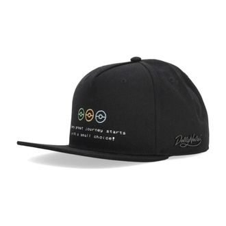 Dolly Noire Flat Visor Cap - Heren - Petten - Zwart - ONE Size - Katoen - Accessoires
