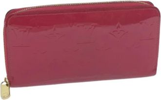 Louis Vuitton Tweedehands leren portemonnees - Dames - Vintage Accessoires - Roze - ONE Size - Leer - Vintage