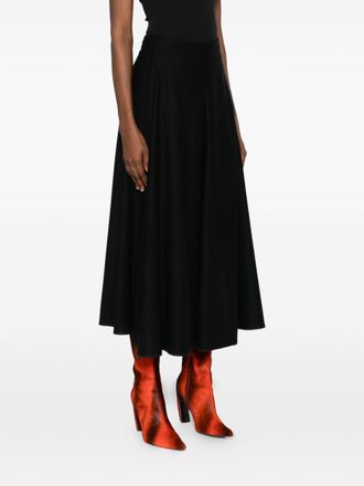Susanne Bommer Cotton A-Line Skirt - Black