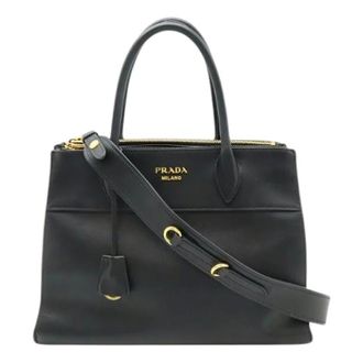 Prada Pre-owned Handbags, female, Black, Size: ONE SIZE Pre-owned Paradigme Saffiano 2way bag