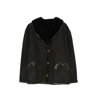 Blaz&eacute; Milano Smiley Shearling-collar Jacket