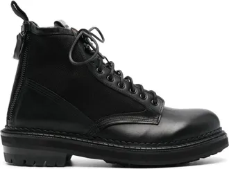 Buttero Schoenen, Heren, Zwart, 44 EU, Leer, Cargo Leren Laarzen