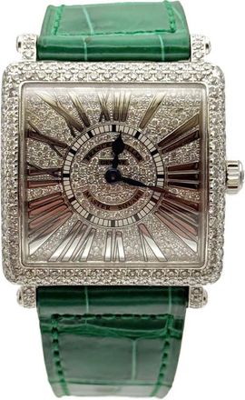 Franck Muller Master Square Quartz Diamond Ladies Watch 6002 L QZ D CD-GRN