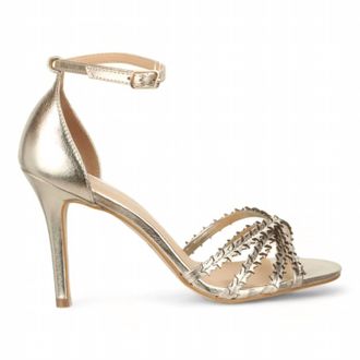 Bruno Menegatti Womens Stars Dress Heel Sandals In Gold