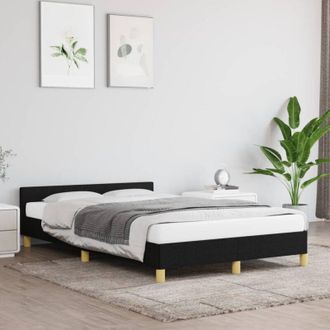 vidaXL Giroletto senza Materasso Nero 120x190 cm in Tessuto - Vidaxl