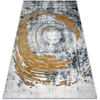 RugsX Rugsx - Alfombra Emerald Exclusivo 1024 Glamour, Elegante Abstracci&oacute;n Azul / Oro Blue 80x150 Cm