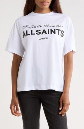 AllSaints Avril Graphic T-Shirt in White at Nordstrom Rack, Size X-Small