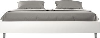 ITYhome Cama Doble Container 180x200 Sommier King Size Azelia K Color: Blanco - Versi&oacute;n: Con Caja De Almacenaje