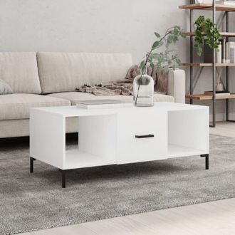 vidaXL Vidaxl - Coffee Table White 102x50x40 cm Engineered Wood