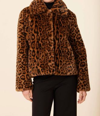 Dolce Cabo Faux Fur Jacket In Leopard
