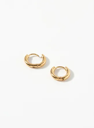 Le 31 Mens Small stainless steel Hoop Earrings