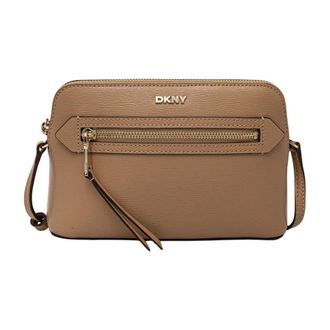 DKNY Dkny, Tassen, Dames, Beige, ONE Size, Leer, Bryant Crossbody Bag