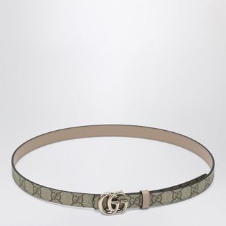 Gucci Thin reversible GG Marmont belt in beige/GG Supreme