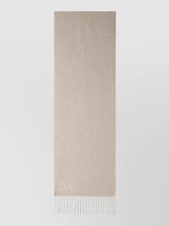 Max Mara wsdalia cashmere scarf fringe detail