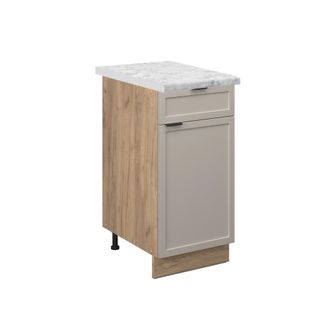 Vicco Mueble Bajo De Cocina Fame-line, Grisbeige, 40 Cm, Et M&aacute;rmol