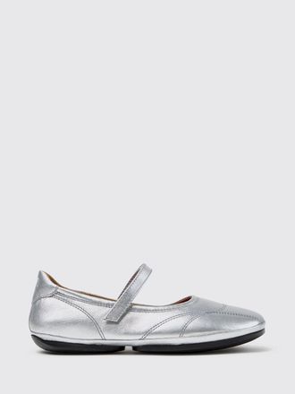 Camper Ballerine Mary Jane Right Nina in pelle laminata con chiusura a strappo