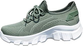 Generic Gym Trainers Womens Sneakers Women Wide Fit Orthopedic Trainers Arch Support Running Shoes Lightweight Breathable Mesh Walking Trainer Fashion Non Sli