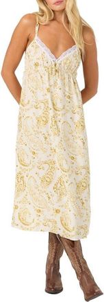 O'Neill Dayna Whispy Midi Dress in Tofu at Nordstrom, Size Xx-Large