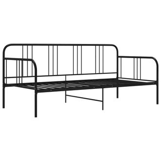 Berkfield Home Sofa Bed Frame Black Metal 90x200 cm