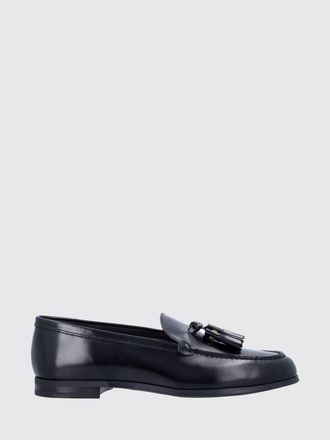 Churchs Brushed Leather Loafers with Tassels and Raised Apron
