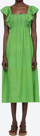 Sea New York Eliza Midi Dress In Green