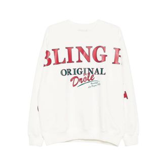 Dr&ocirc;le de Monsieur Hoodies & sweatvesten, Heren, Wit, L, Katoen, Sweatshirt