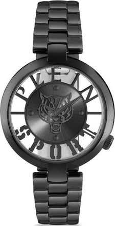 Plein Sport Tiger Luxe 43mm - women - stainless steel - One Size - Black