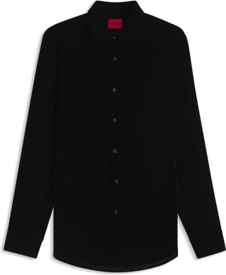 HUGO BOSS Slim-fit shirt in stretch poplin