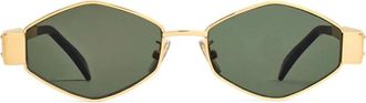 Celine Triomphe Zonnebril - Dames - Zonnebrillen - Geel - 54 MM - Accessoires
