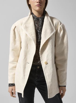 Isabel Marant Womens Uadie textured jacquard Blazer Jacket