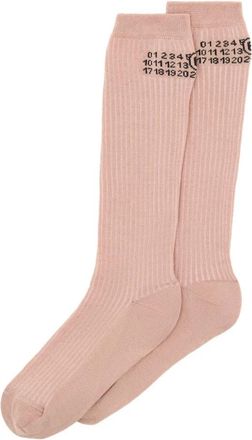 Maison Margiela Bootleg Socks - Dames - Sokken - Roze - M - Katoen - Ondergoed
